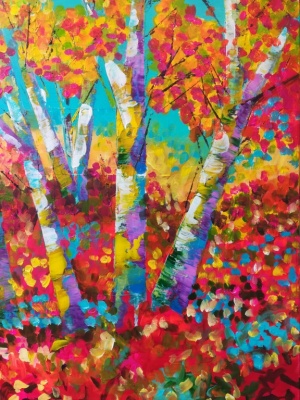 Purple Birch in Autumn